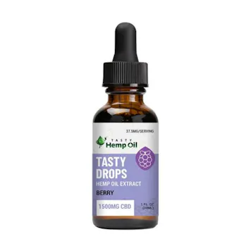 Photo of Tasty Drops Hemp Oil Tincture (1oz, 1500mg CBD)