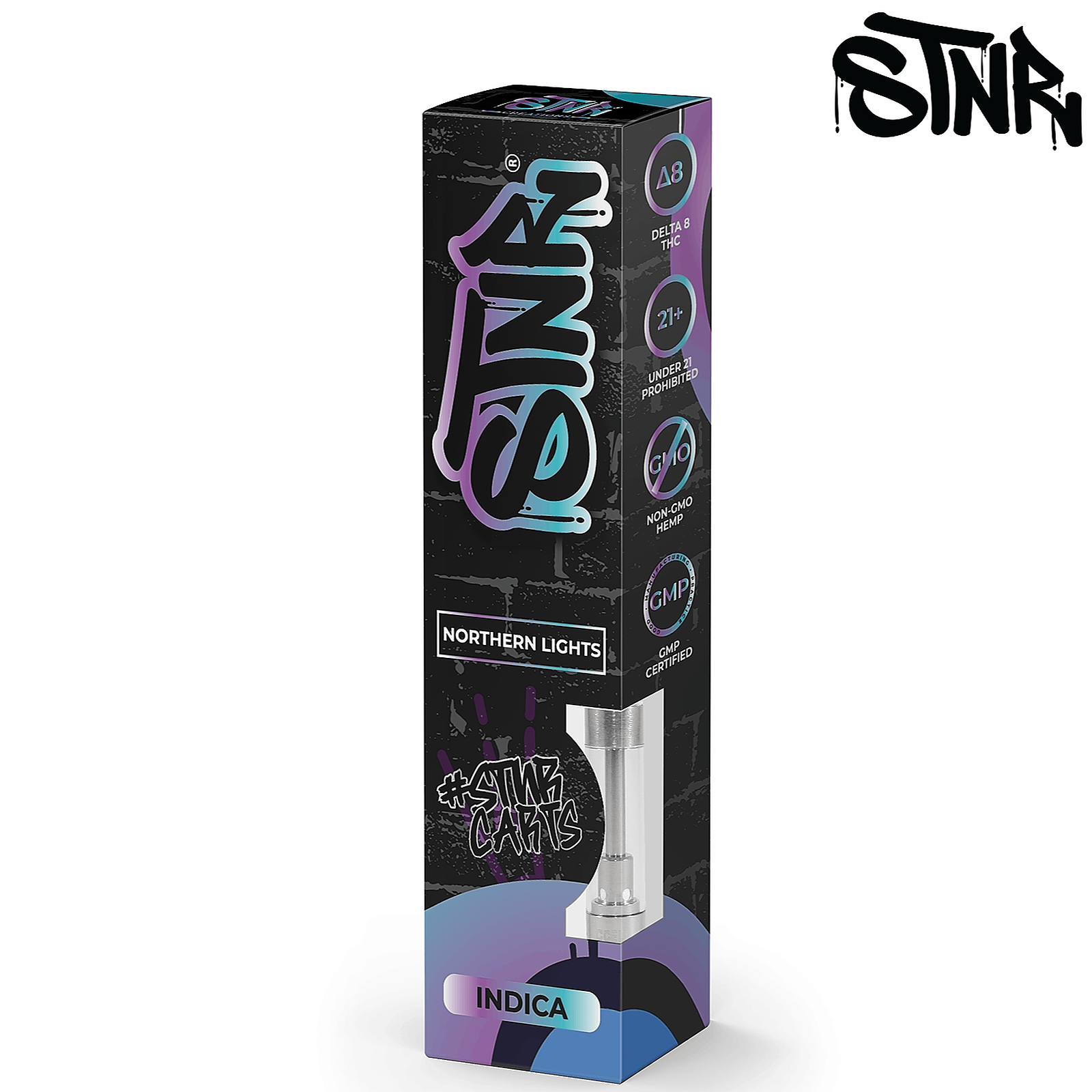 STNR Creations Delta8 CCELL Cart Northern Lights (Indica) Leafly