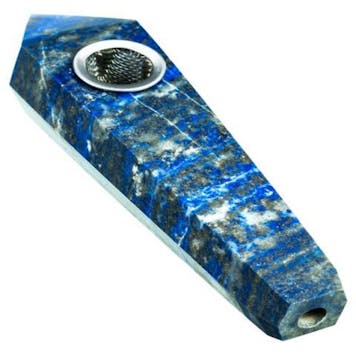 Photo of 4" Lapis Lazuli Quartz Stone Pipe