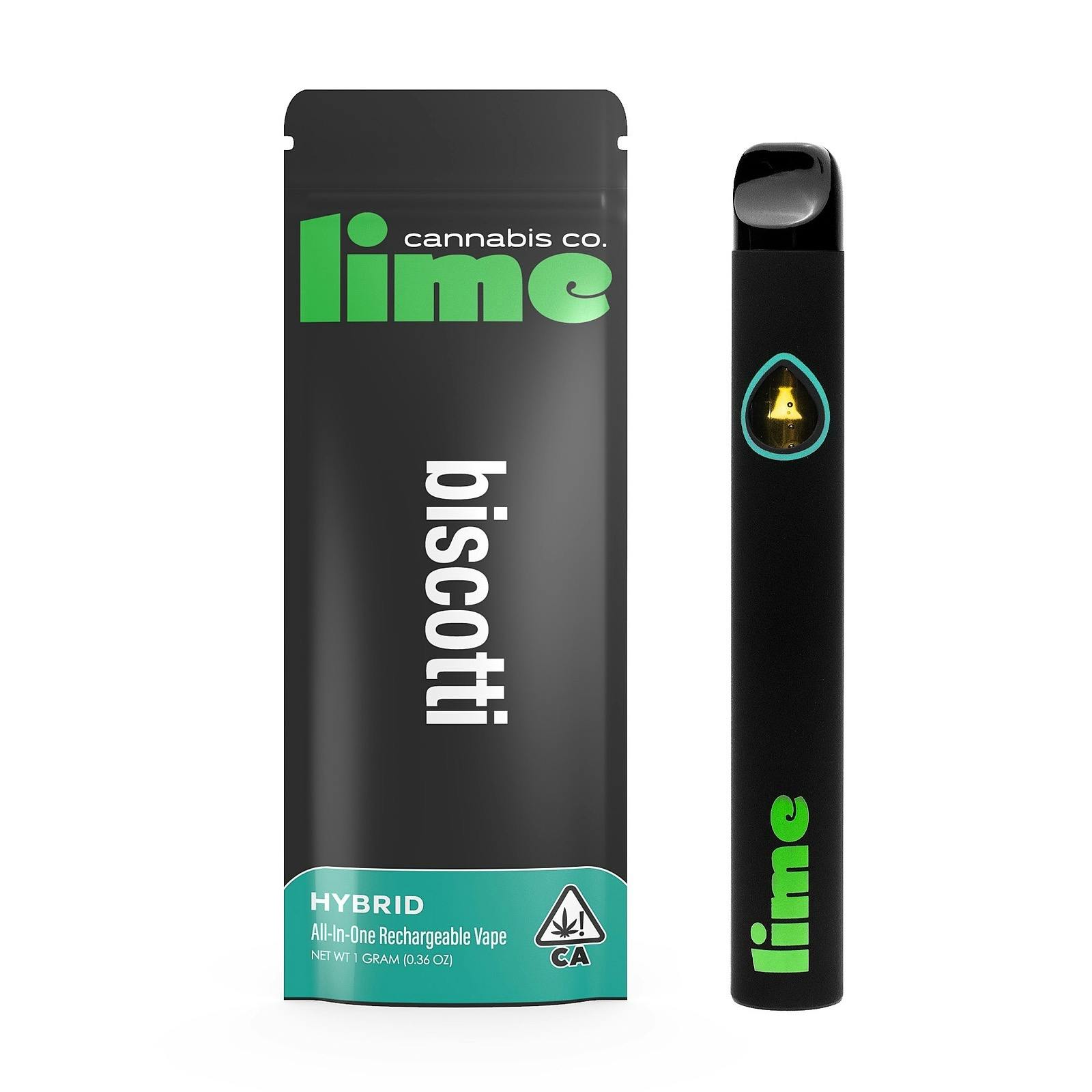 Lime Hybrid (1g Premium AllInOne Vape) Biscotti Leafly
