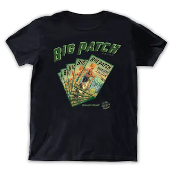 Photo of BIG PATCH, CALIFORNIA WAVE, UNISEX CREW NECK TEE