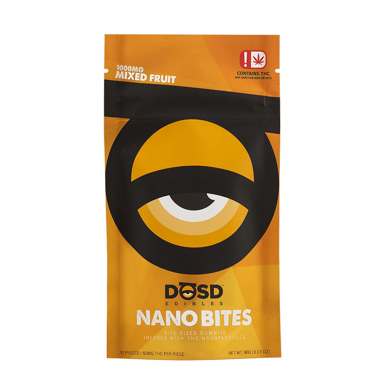 DŌSD Edibles Nano Bites Mixed Fruit 1000mg MED Leafly