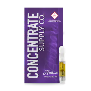 Photo of White Rhino, Indica - ARTISAN Vape Cartridge 1g