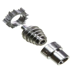 Photo of 14mm/18mm Domeless Titanium Nail with "Sun-Dish"