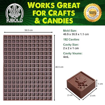 Photo of Square THC Candy Mold - Washington