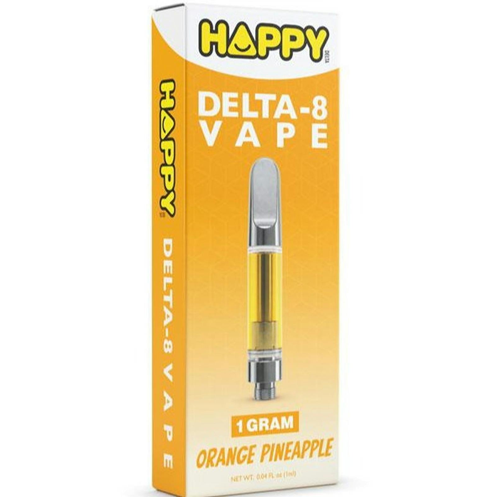 Happy Delta Orange Pineapple Happy Delta Delta 8 Vape Cart Leafly