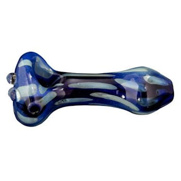 Photo of 4.25" Surface Dot Fumed Blue Pipe