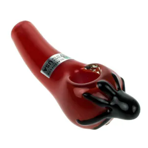 Photo of 4" Fritted Chili Pepper Themed Hand Pipe- Assorted Colors