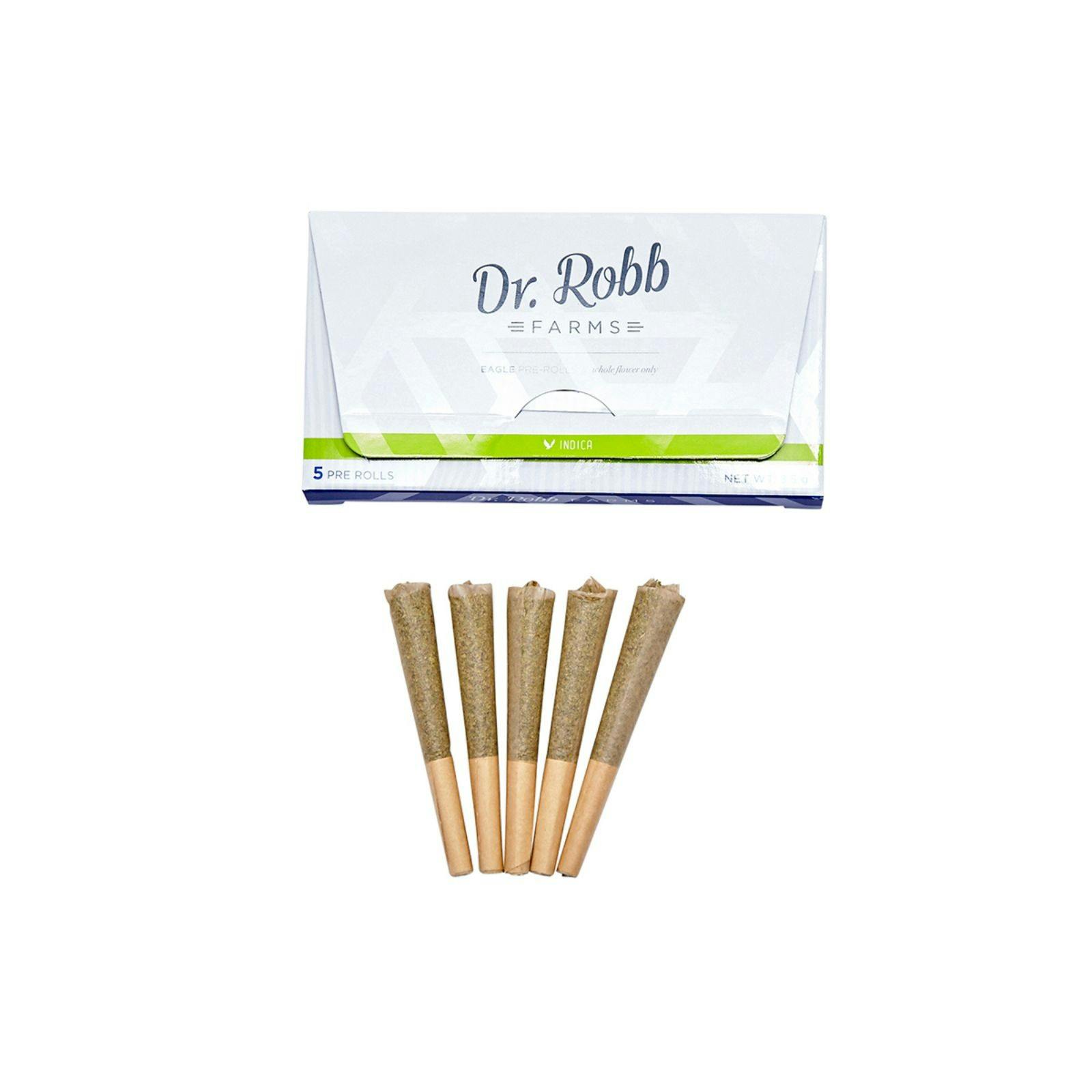 Dr Robb Farms Eagle Indica Pre Rolls Leafly