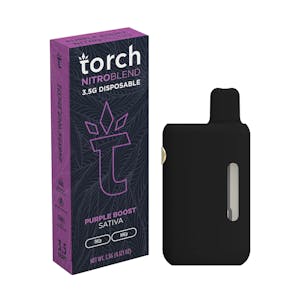 Photo of TORCH NITRO BLEND THC-A BOOSTED DISPOSABLE 3.5G PURPLE BOOST - SATIVA