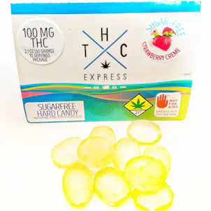 Photo of Strawberry Cream SugarFree Hard Candies 100mg 10-Pack