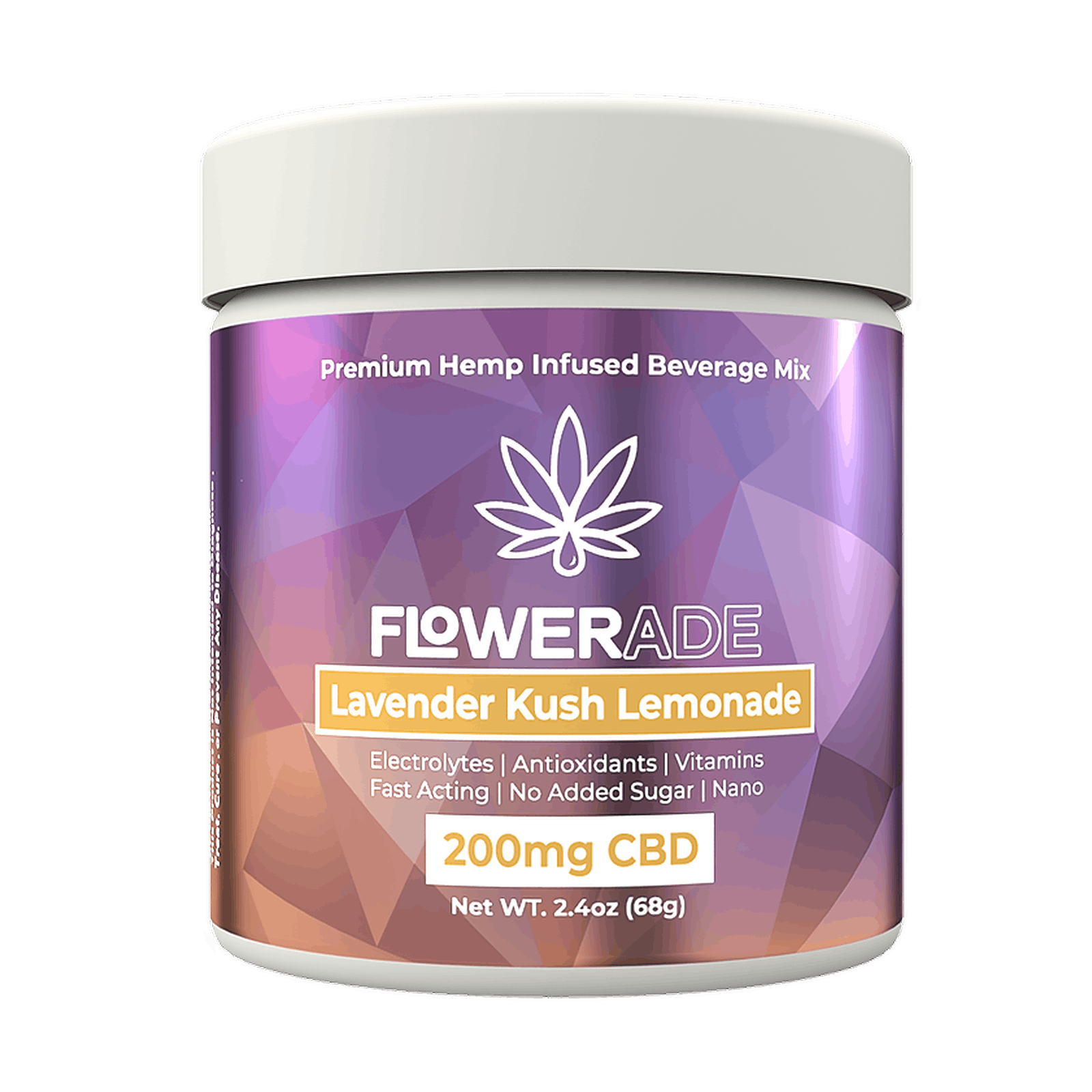 Flowerade Lavender Kush Lemonade 200mg CBD Leafly