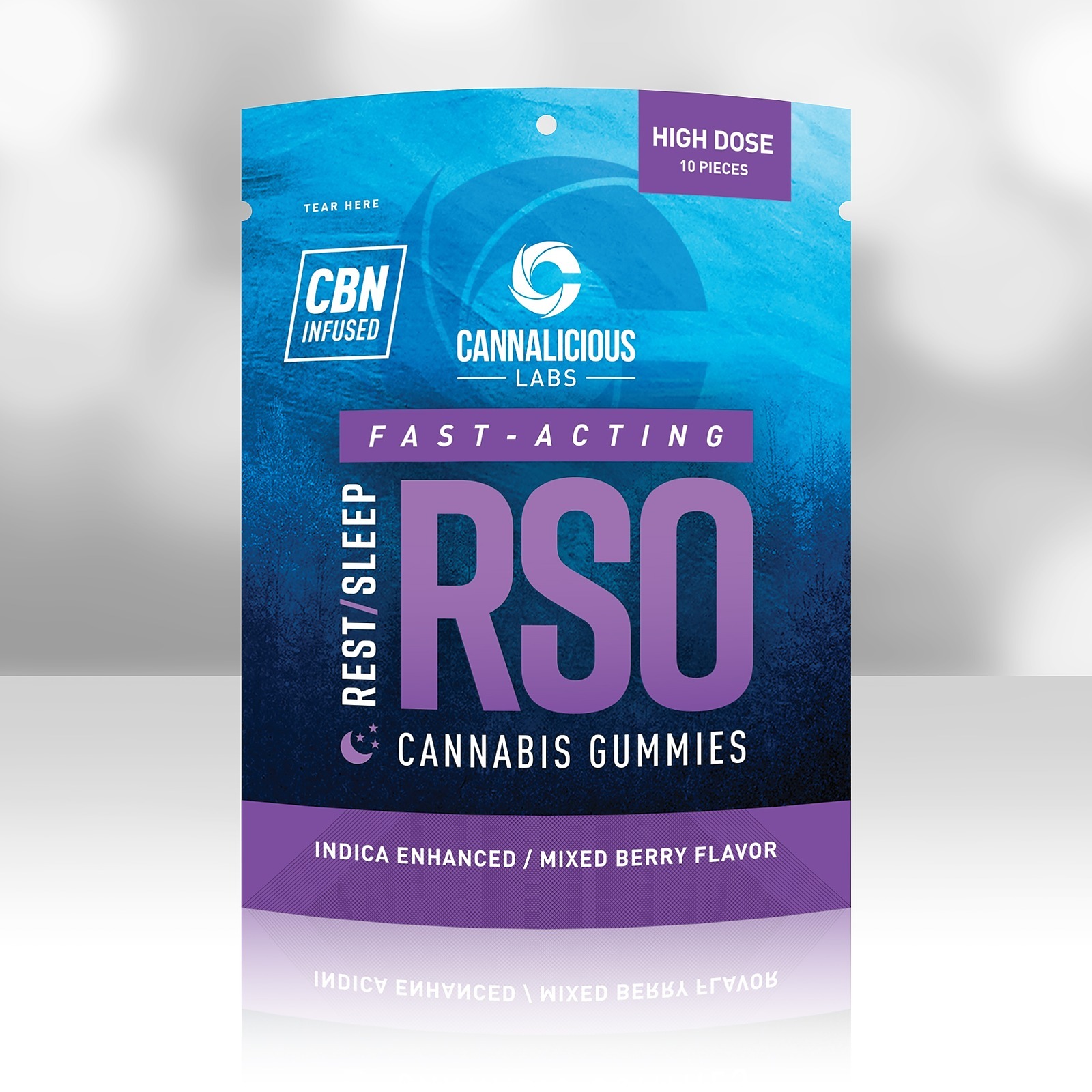 Cannalicious Labs: RSO Rest Gummy, Mixed Berry - High Dose | Leafly