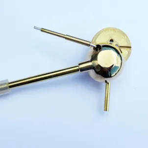 Photo of "Disco" Pipe - Unique Cleanable All Brass Pipe from Hawaii