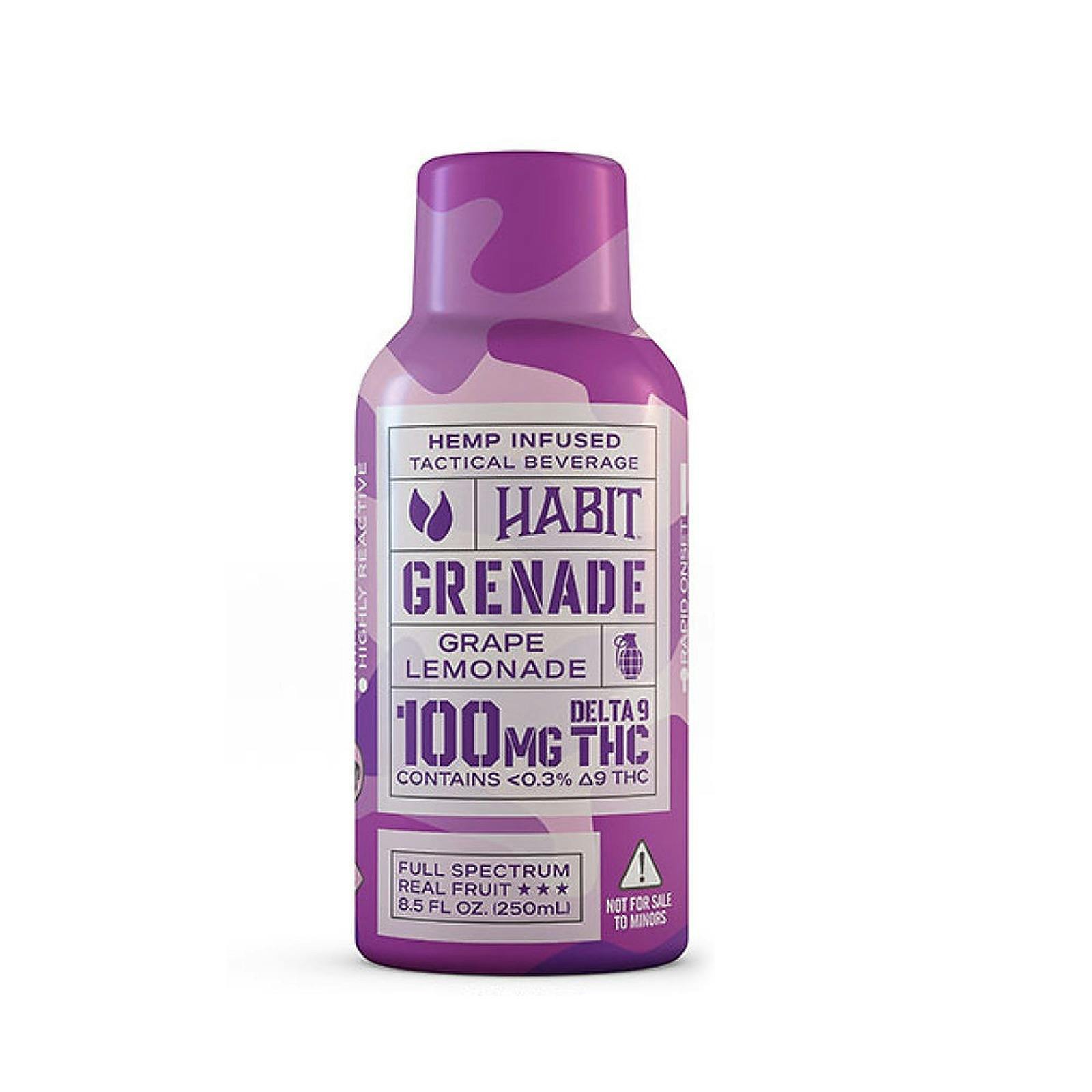 Luxe THC 25 OFF with code LEAFLY 100mg THC Grape Lemonade Grenade