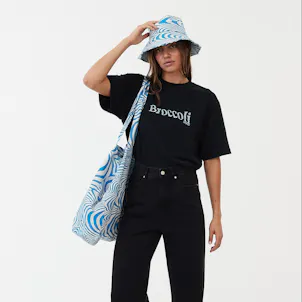 Photo of Afends Unisex Broccoli - Hemp Tote Bag - Multi