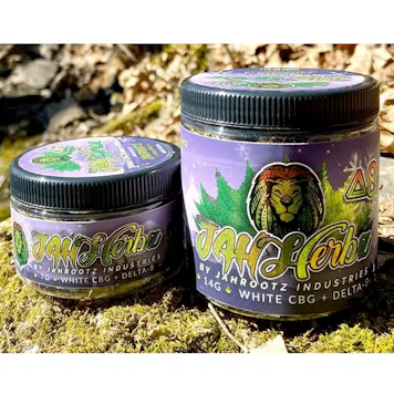 Photo of Jah Herbz: Flower – White CBG + Delta-8 (7 grams)