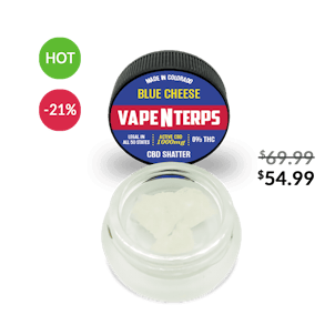 Photo of 1000MG BLUE CHEESE CBD SHATTER