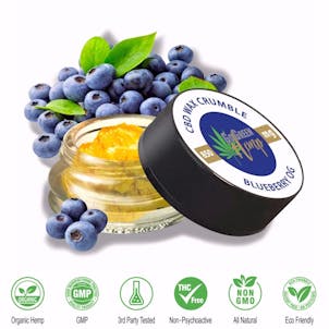 Photo of GoGreen Hemp CBD Wax Crumble 850mg 1 Gram (85+%) Blueberry OG