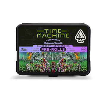 Photo of Time Machine Pre-Roll .5g Indica Blueberry Muffin 7-Pack 3.5g