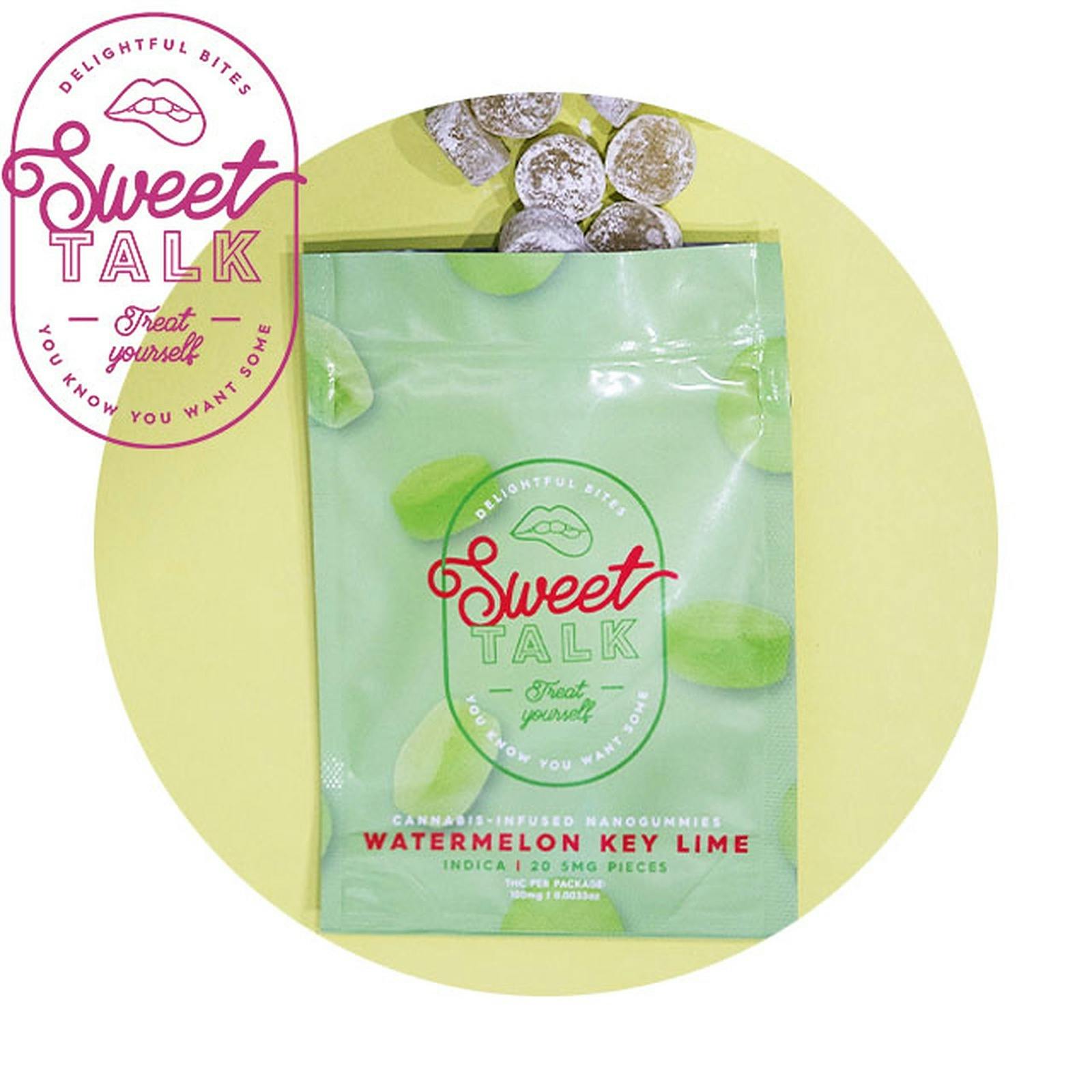 Sweet Talk Sweet Talk Nano Gummies Watermelon Key Lime Indica Leafly