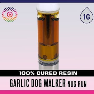 Photo of Garlic Dog Walker Nug Run 100% Cured Resin Cartridge 1 Gram