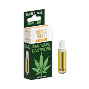 Photo of R.A Royal Delta-8 2ML Cartridge: Mango Kush (Hybrid)