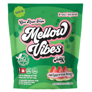 Photo of Mellow Vibes Sour Watermelon Jelly Single 100mg