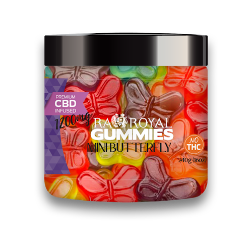 RA Royal R.A. Royal Gummies CBD Butterfly Gummy Jar (1200 MG) Leafly