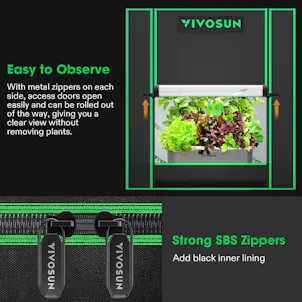 Photo of VIVOSUN Small Grow Tent for Aerogarden, Hydroponics Growing System, 20″x14″x21″