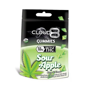 Photo of Cloud 8 - Delta 8 Gummies 5PK (30MG / Gummy) - Sour Apple