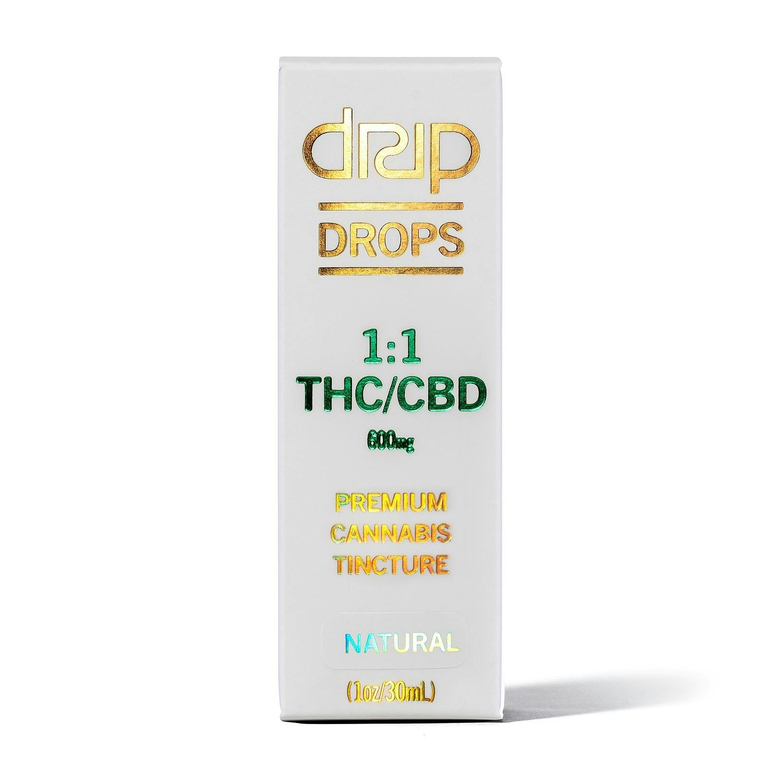 DRIP Oils + Extracts: DRIP DROPS 1:1 THC/CBD Vanilla 600mg | Leafly