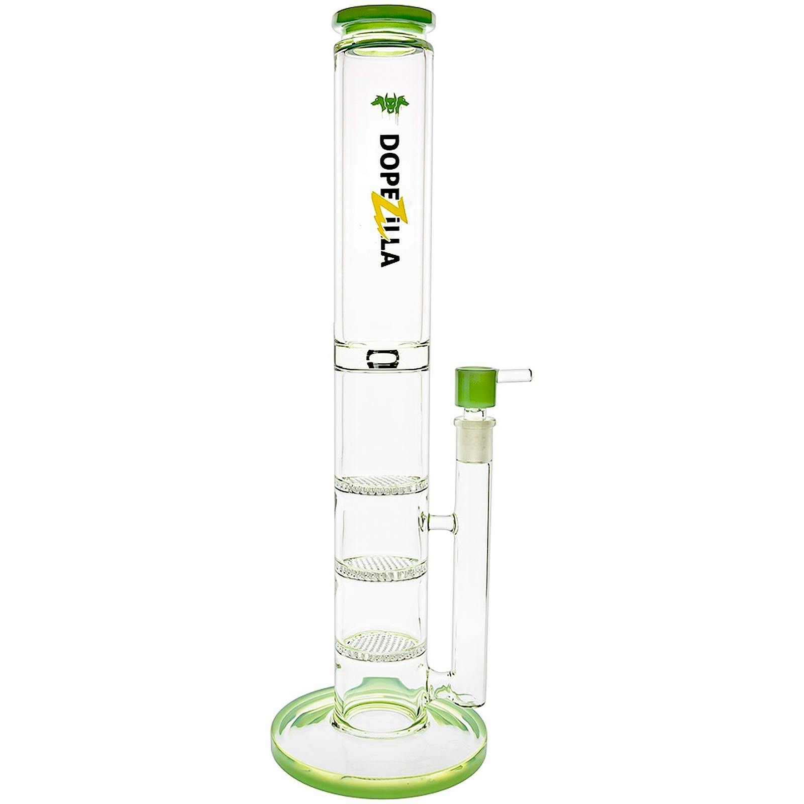 Waterbeds 'n' Stuff Dopezilla 16" Cerberus Bong Milky Teal Leafly