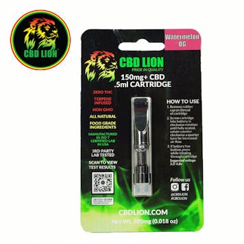 Photo of 150mg Watermelon OG CBD Disposable Cartridge