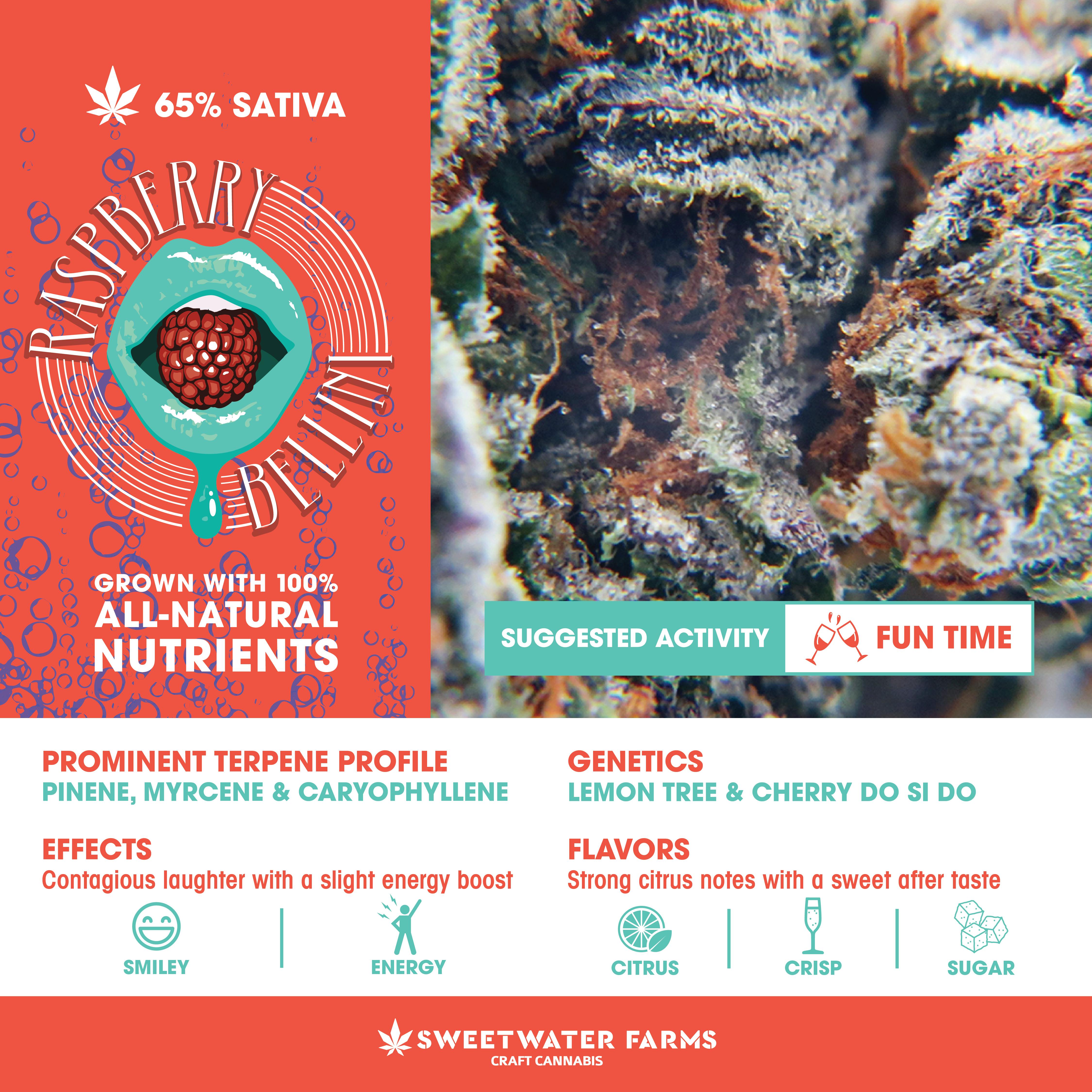 Sweetwater Farms Raspberry Bellini PreRolled Joints 1g (2pack