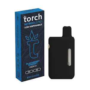 Photo of TORCH NITRO BLEND THC-A BOOSTED DISPOSABLE 3.5G BLACKBERRY SHERBET (INDICA)