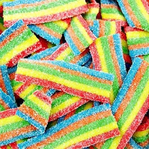 Photo of Hemp Based Rainbow Sour Gummies Kosher