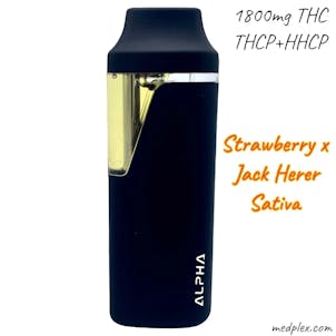 Photo of Alpha Nano² THC THCP Delta 8 Strawberry Jack Herer Sativa Disposable Vape Device 2g
