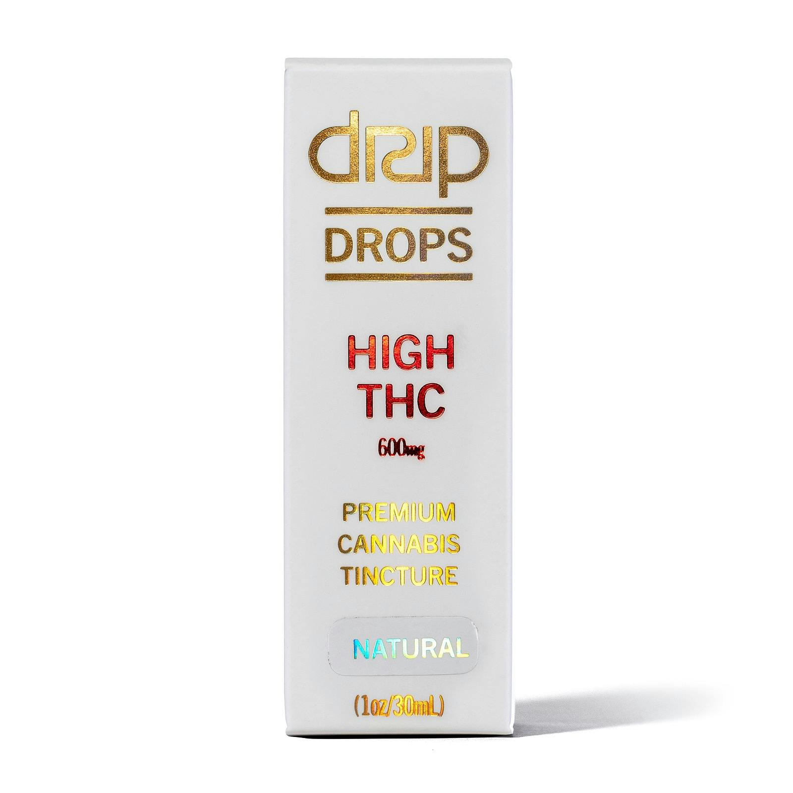 DRIP Oils + Extracts DRIP DROPS High THC Natural 600mg Leafly