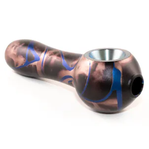 Photo of Smoking Pipe Ghost Bronze with Blue Splash Matte Finish