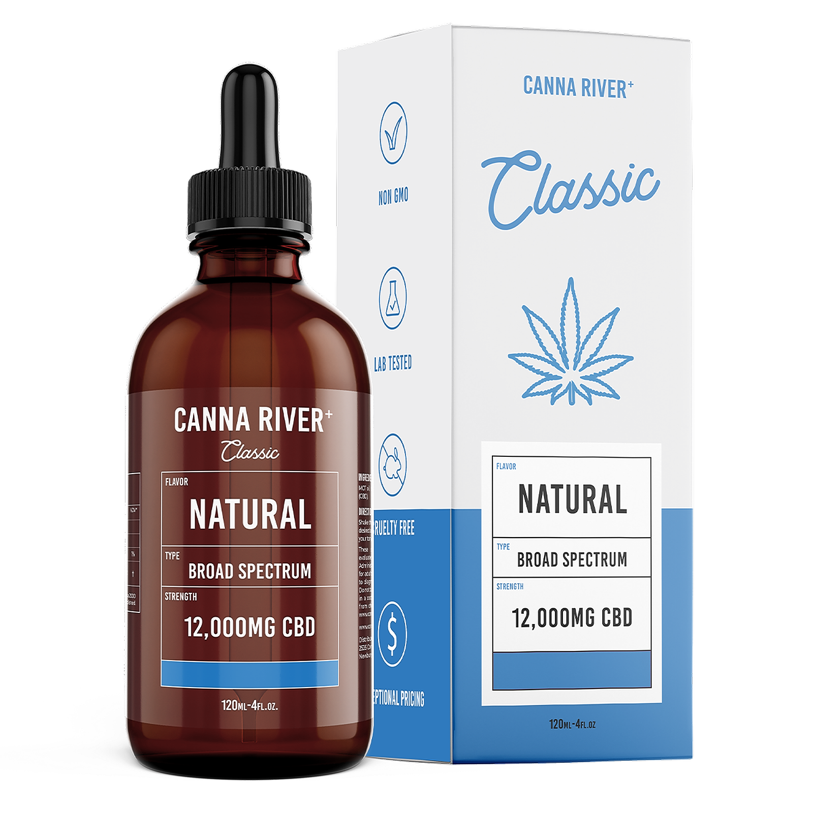 Canna River: Broad Spectrum Tincture - Natural / 12,000mg / 120mL | Leafly