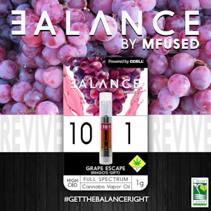 Photo of BALANCE - Grape Escape 10:1 High CBD Cartridge