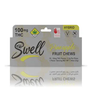 Photo of Hybrid Pineapple Fruit Chews 100mg 10-pack
