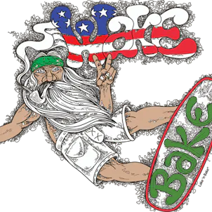 Photo of Wake 'n Bake Wavy Davy Unisex Tee