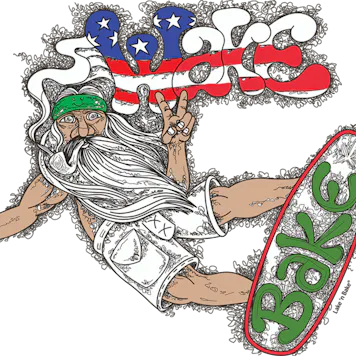 Photo of Wake 'n Bake Wavy Davy Unisex Tee