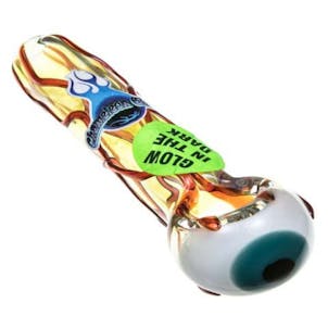 Photo of "Glow In The Dark Eyeball" Hand Pipe