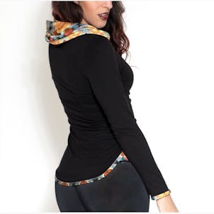 Photo of Jumbie Art Owl Women's Hooded Shirt