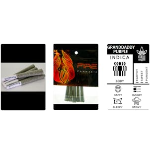 Product image for Granddaddy Purple Pre-Rolls 3g 5-pack