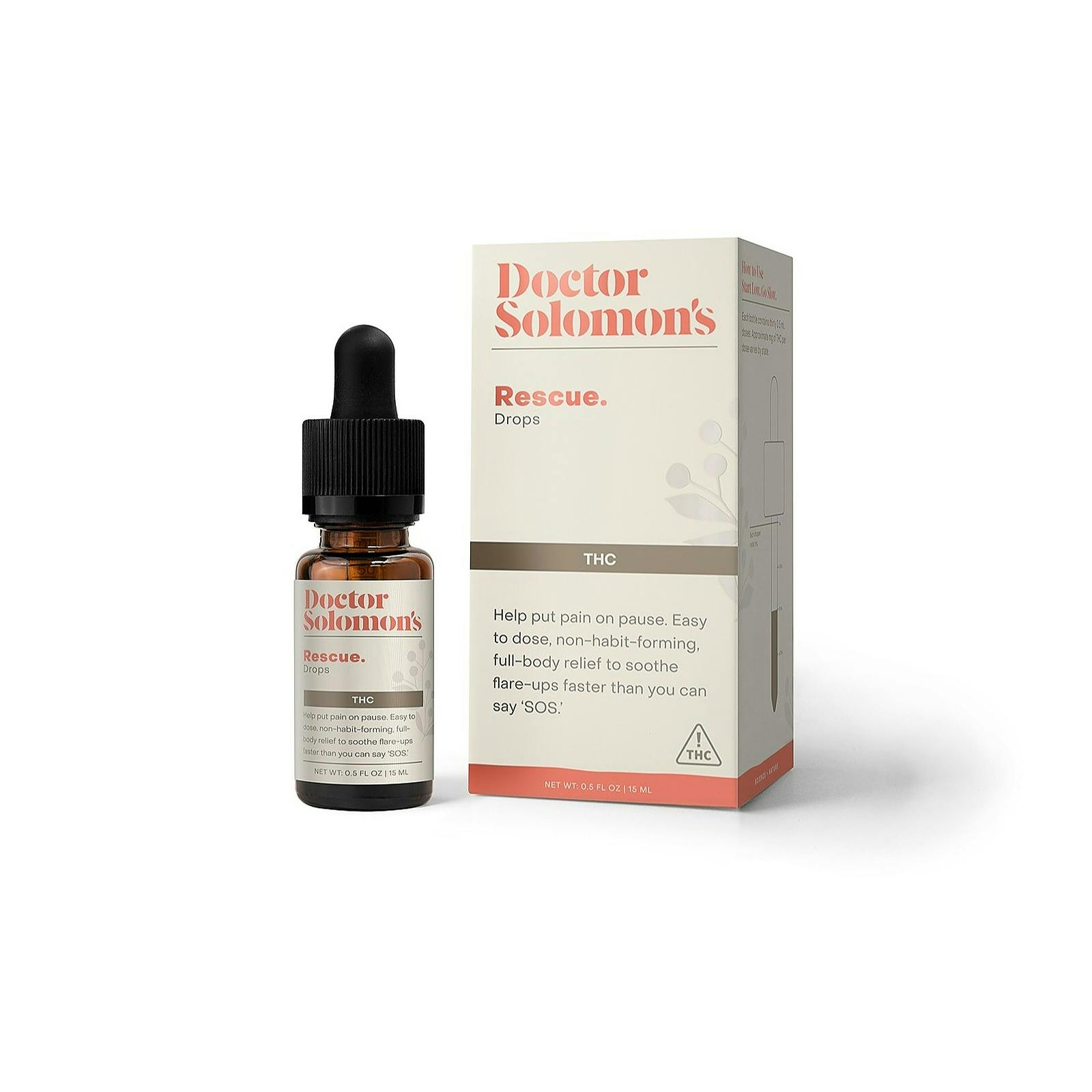 Doctor Solomon's Doctor Solomon's Rescue THC Rich Drops 400mg THC Leafly
