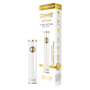 Photo of Dime Industries 5th Generation 510 Thread Battery - White (2023)